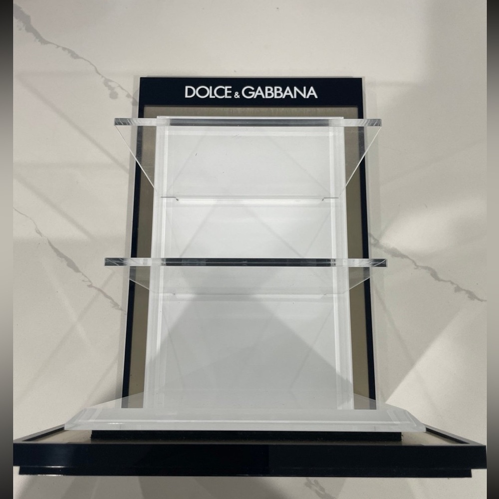 Dolce Gabbana shelf display stand